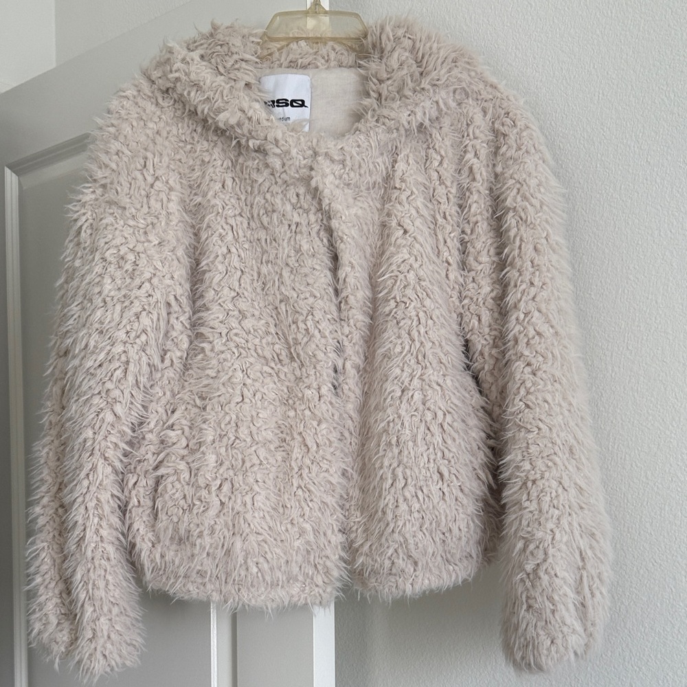 RSQ Cream Teddy Jacket - Picture 6 of 7